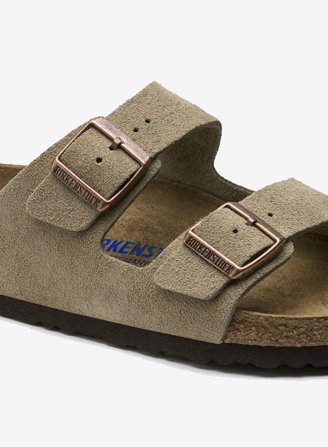 Birkenstock Arizona Soft Footbed Suede Leather Taupe