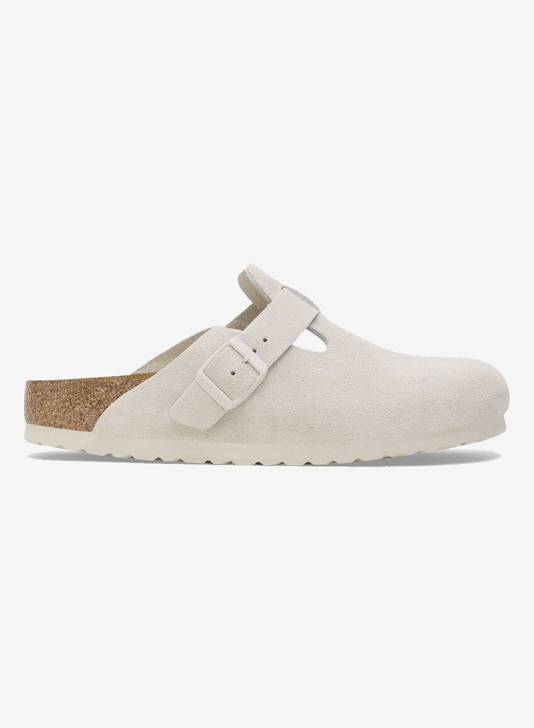 Birkenstock Boston Suede Leather Antique White