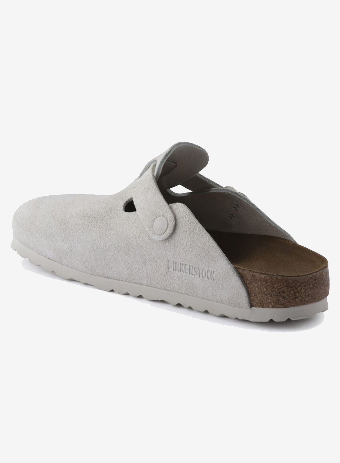 Birkenstock Boston Suede Leather Antique White