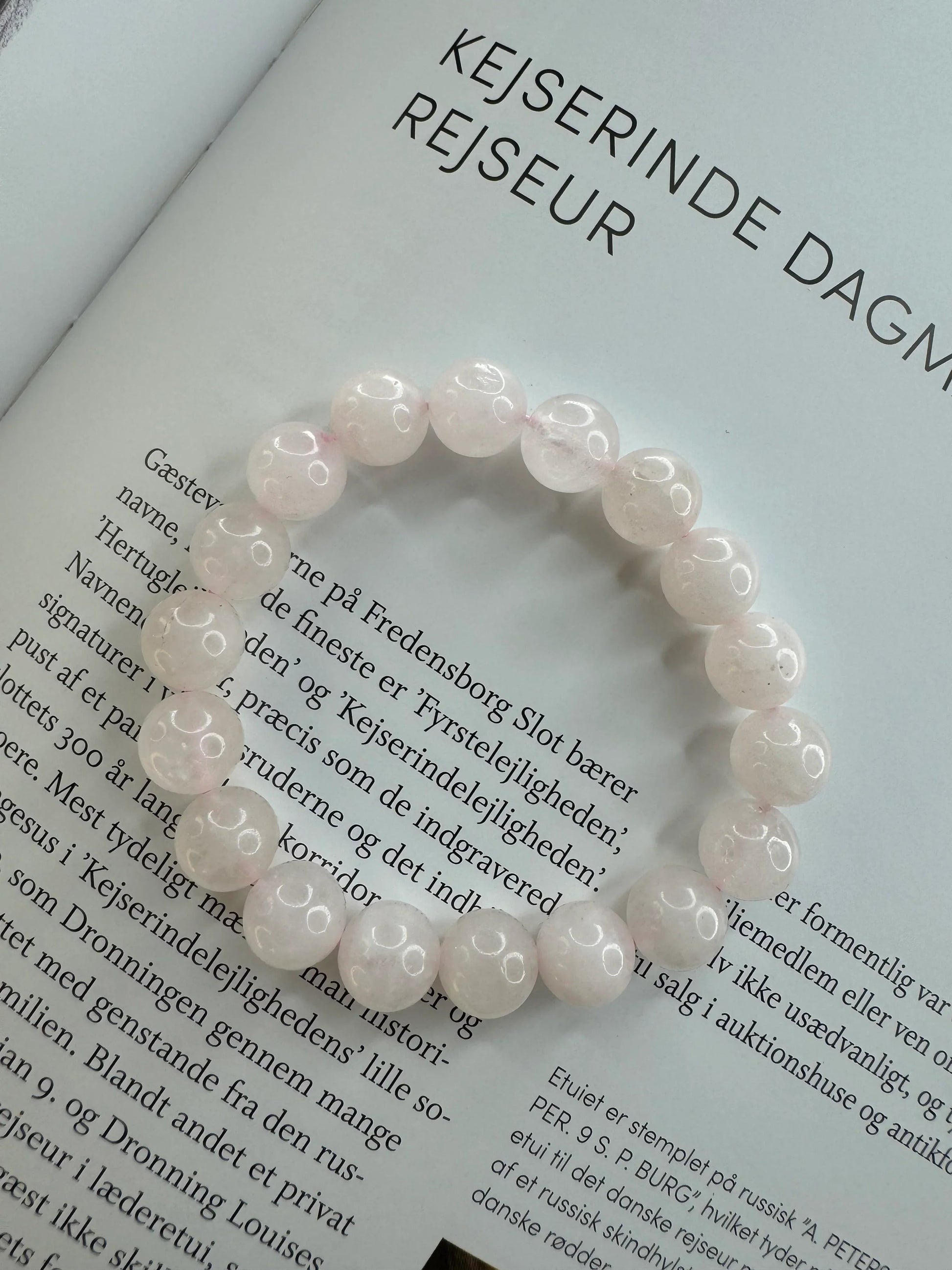 Andcopenhagen - Armbånd - Rosa kvarts perler - Mindi - Stilkompagniet.dk