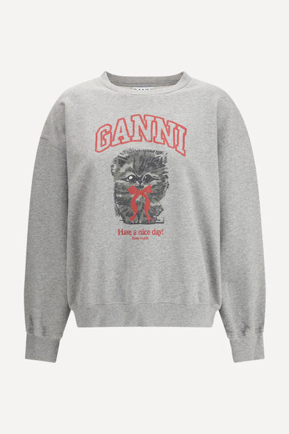 GANNI - Sweatshirt - Paloma - Kitty Print