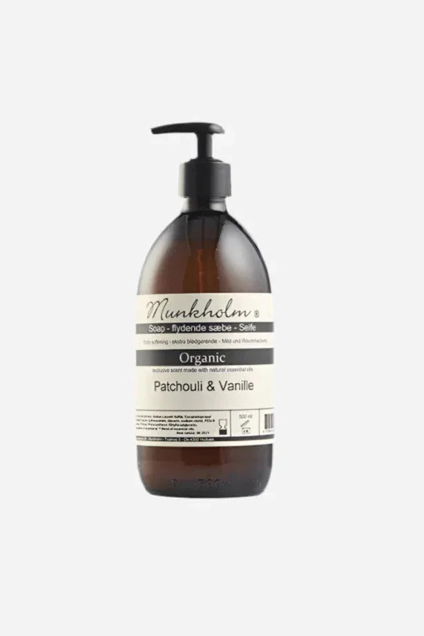 Organic håndsæbe - Patchouli & Vanille - 500 ml - Munkholm sss