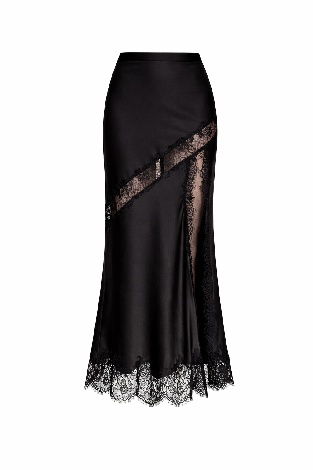 The Collection - Satin nederdel - Sort - May