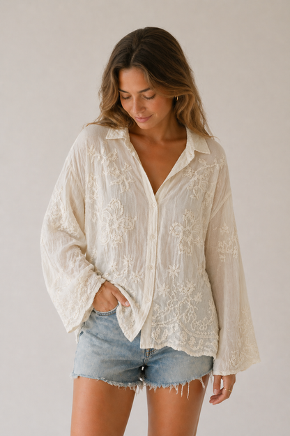 The Collection - Skjorte - Off White - Cosima