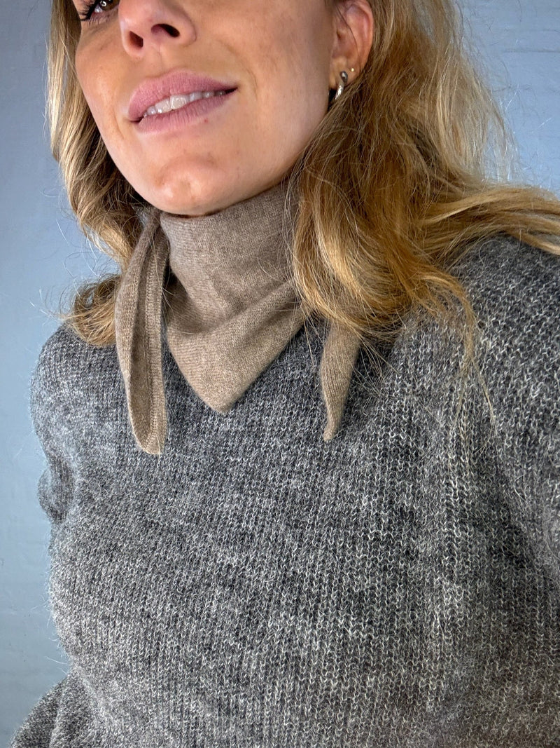 Andcopenhagen - Cashmere trinity mini tørklæde - 100% Cashmere - Dark coffee - Stilkompagniet.dk