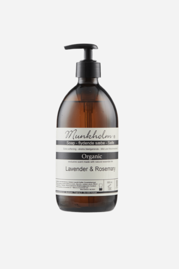 Organic håndsæbe - Lavender & Rosemary - 500 ml - Munkholm sss