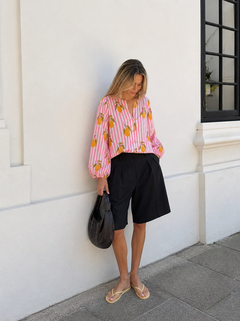 Sissel Edelbo - Skjorte - Pink Lemons - Limone Top