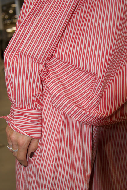 American Vintage - Skjorte - Red/white - Raco (Bemærk preorder maj/juni)