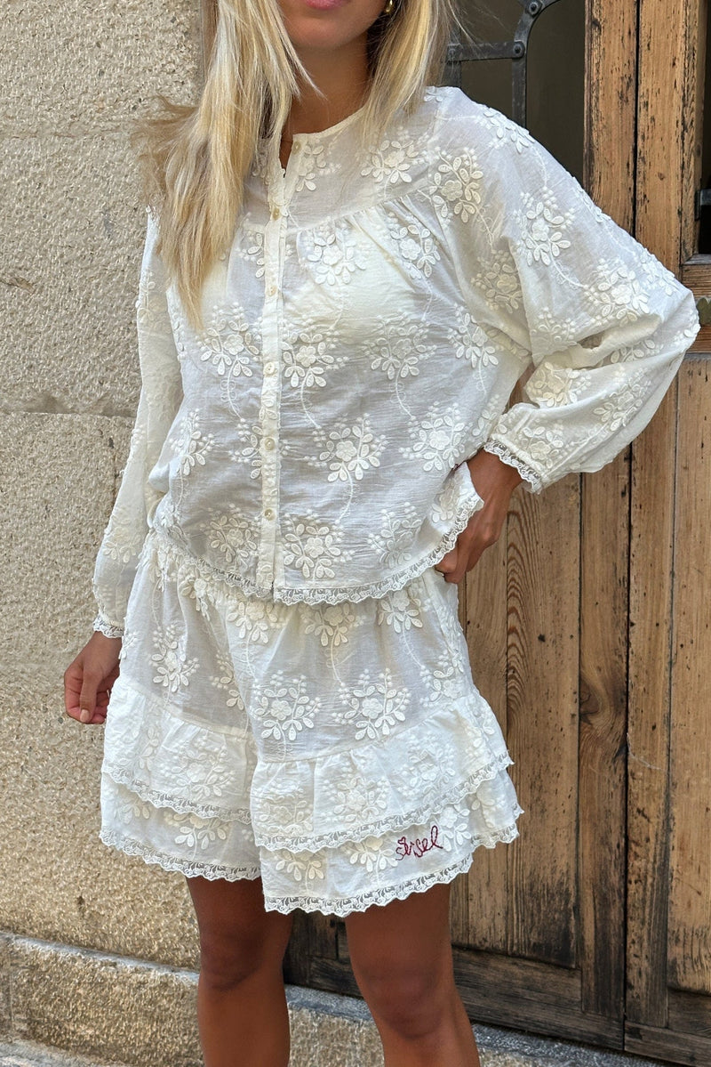 Sissel Edelbo - Shorts - Off White - Delphine sss