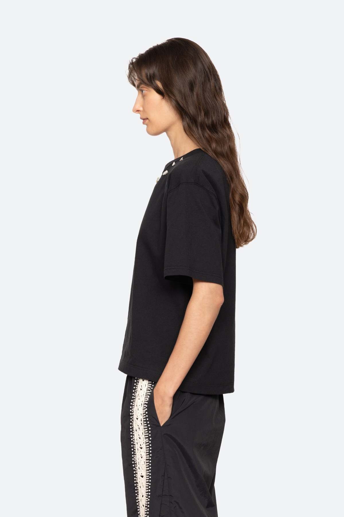 Sea New York - T-shirt - Sort - Diane Knit