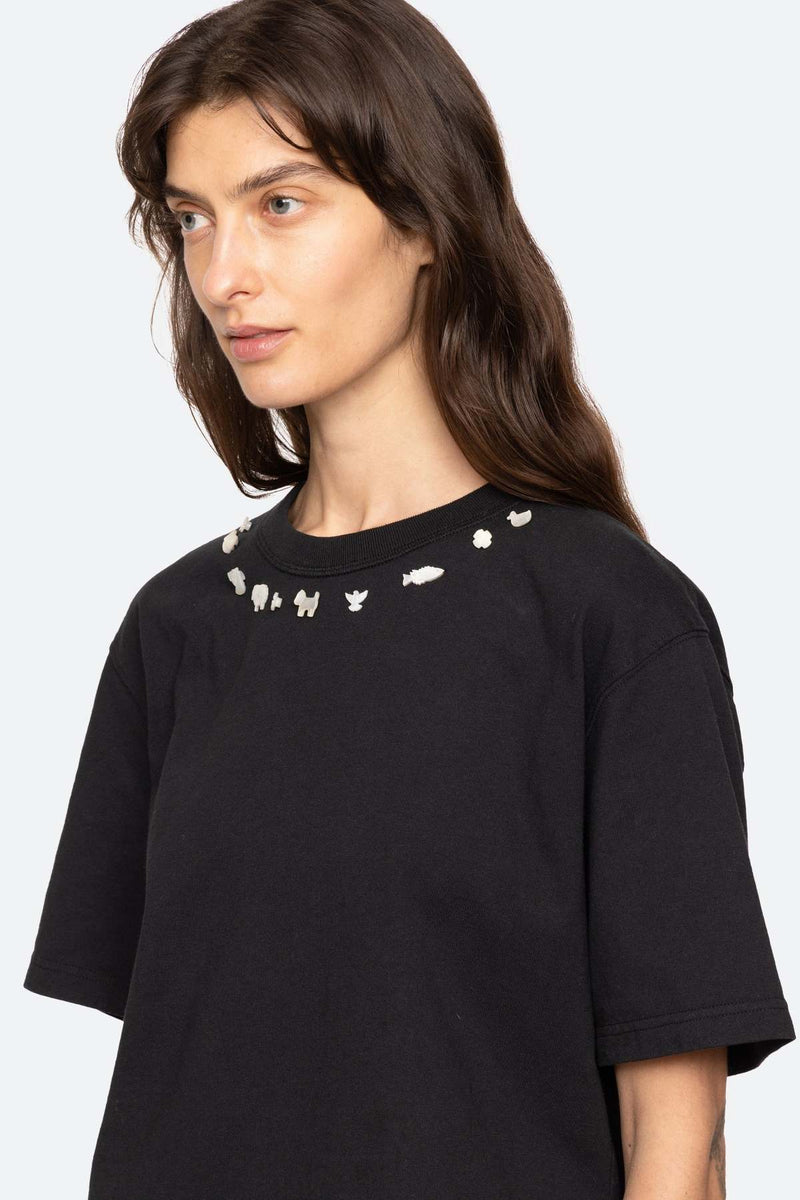 Sea New York - T-shirt - Sort - Diane Knit