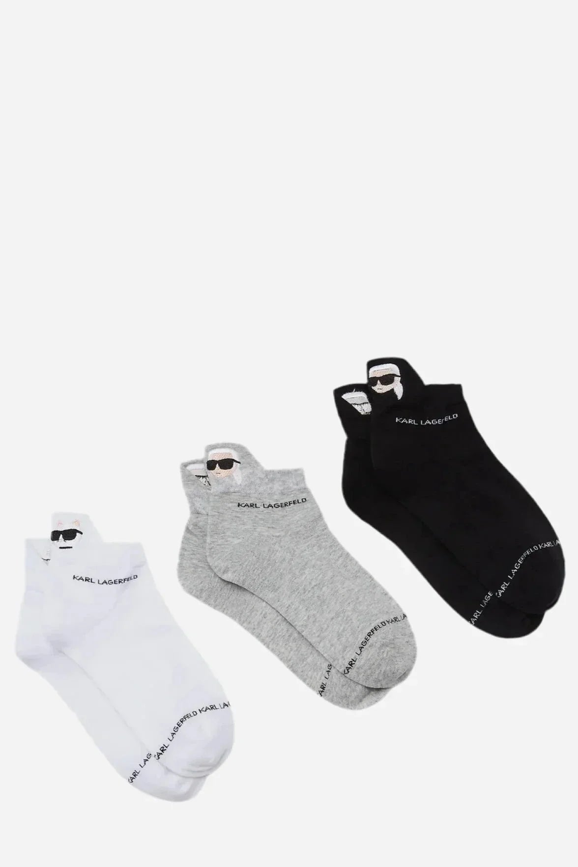 Karl Lagerfeld - Strømper - IKONI SOCKS 3 PACK - Stilkompagniet.dk