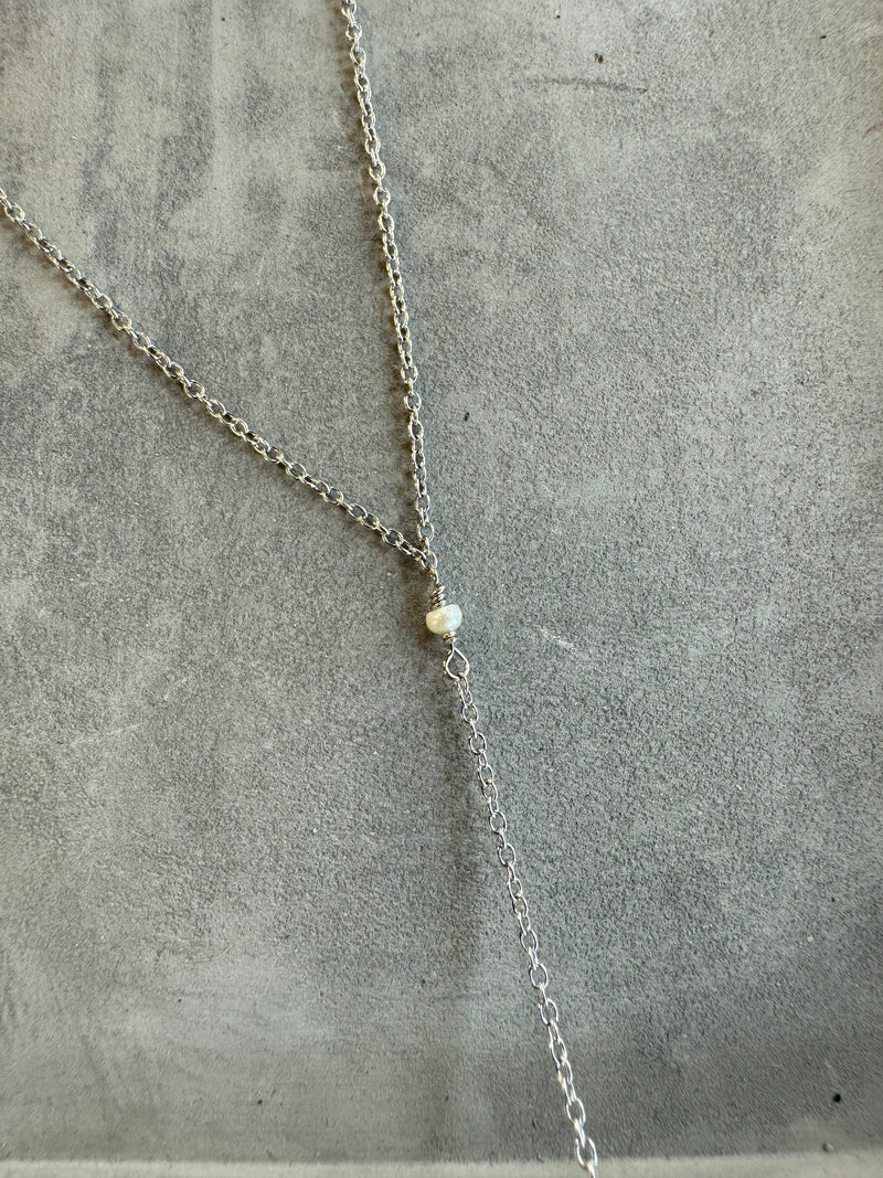 Andcopenhagen Jewelry - Halskæde - 925 sterlingsølv - Perle & Spike - Eleonora