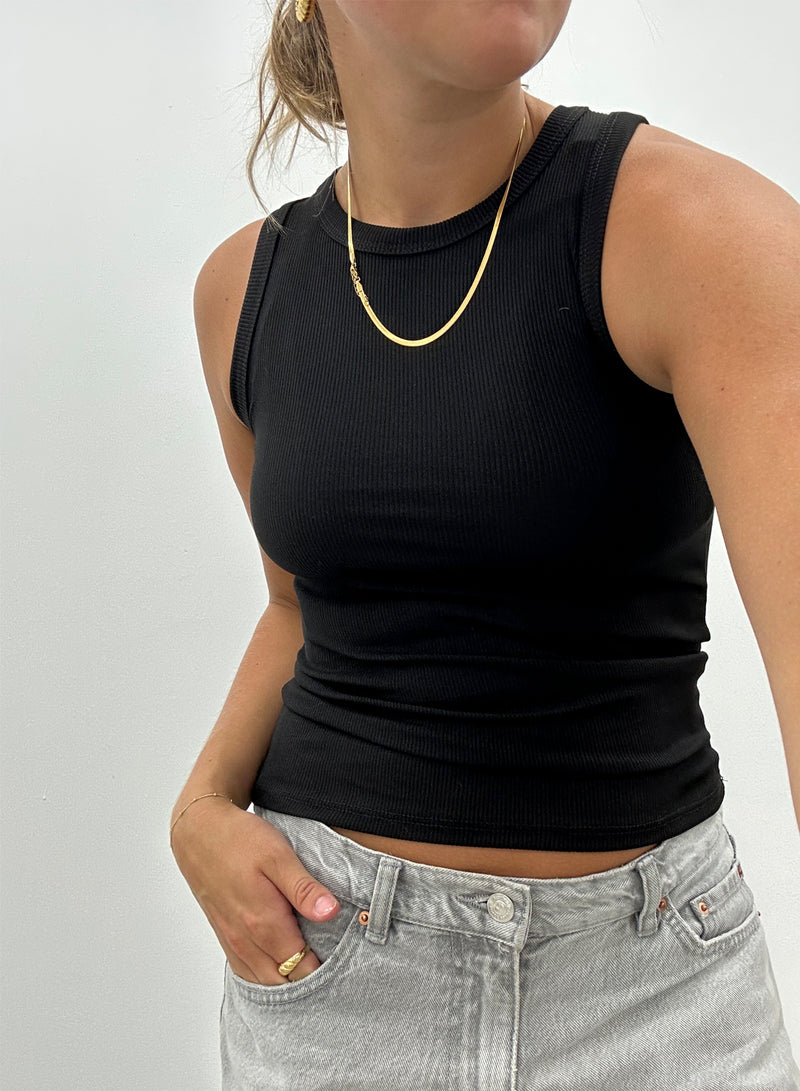 Estee Brown Tank Top Black