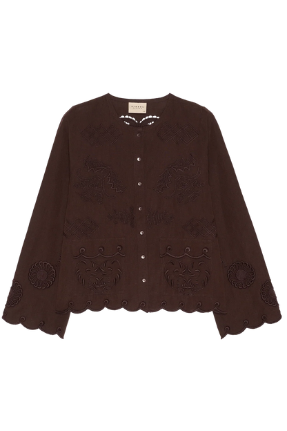 Sissel Edelbo - Skjorte - Seal Brown - Ester