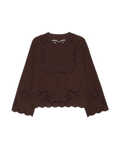 Sissel Edelbo - Skjorte - Seal Brown - Ester