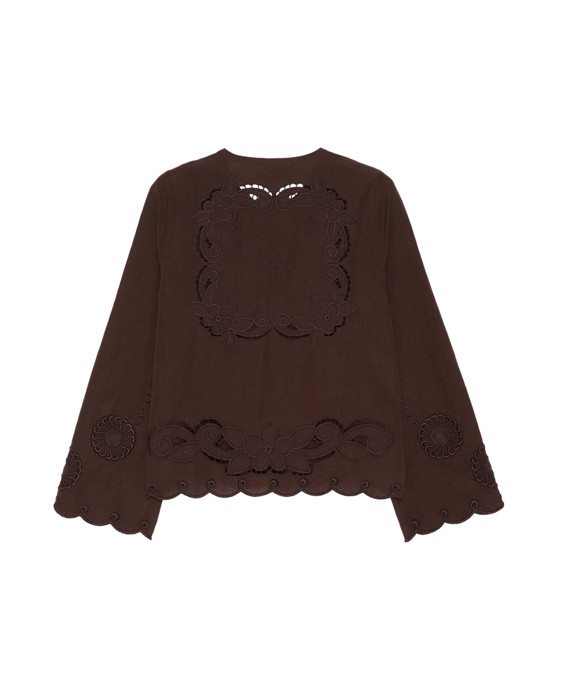 Sissel Edelbo - Skjorte - Seal Brown - Ester