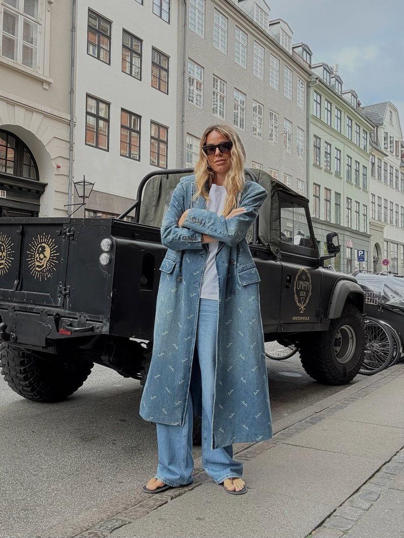 Lala Berlin - Jakke - Denim trenchcoat - Logo Carla
