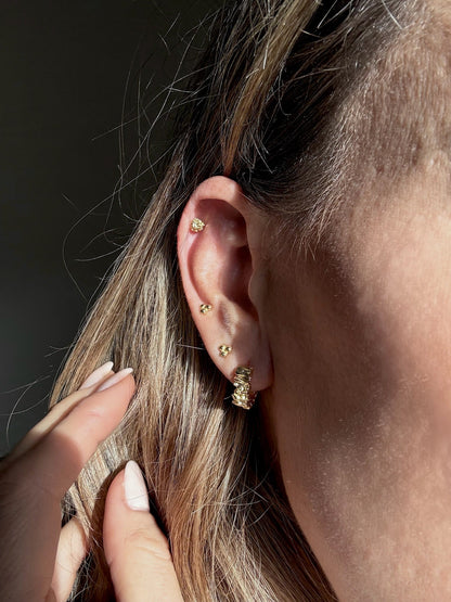 Andcopenhagen Jewelry - Øreringe Ørestikker - 18 karat guldbelagt 925 sterlingSølv - Drops
