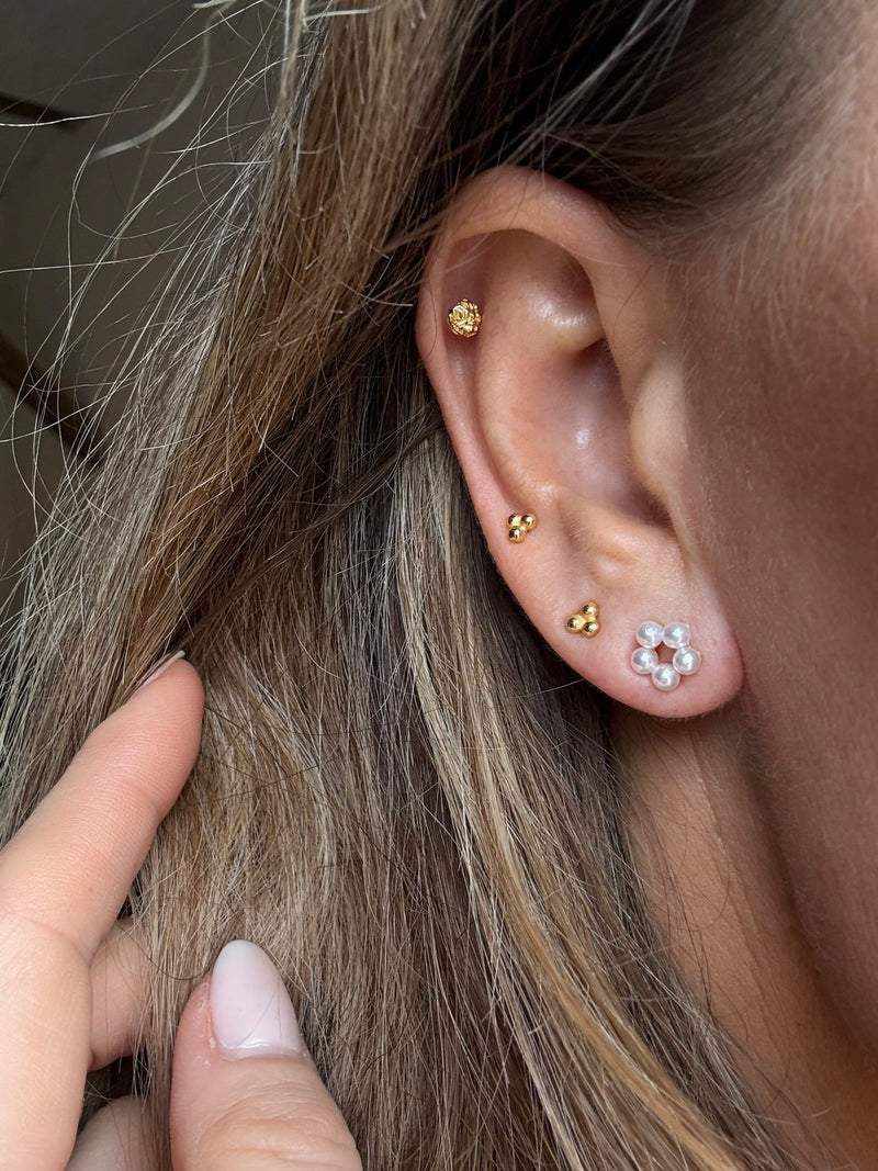 Andcopenhagen Jewelry - Ørering studs - 18 karat guldbelagt 925 sterlingsølv - Phine