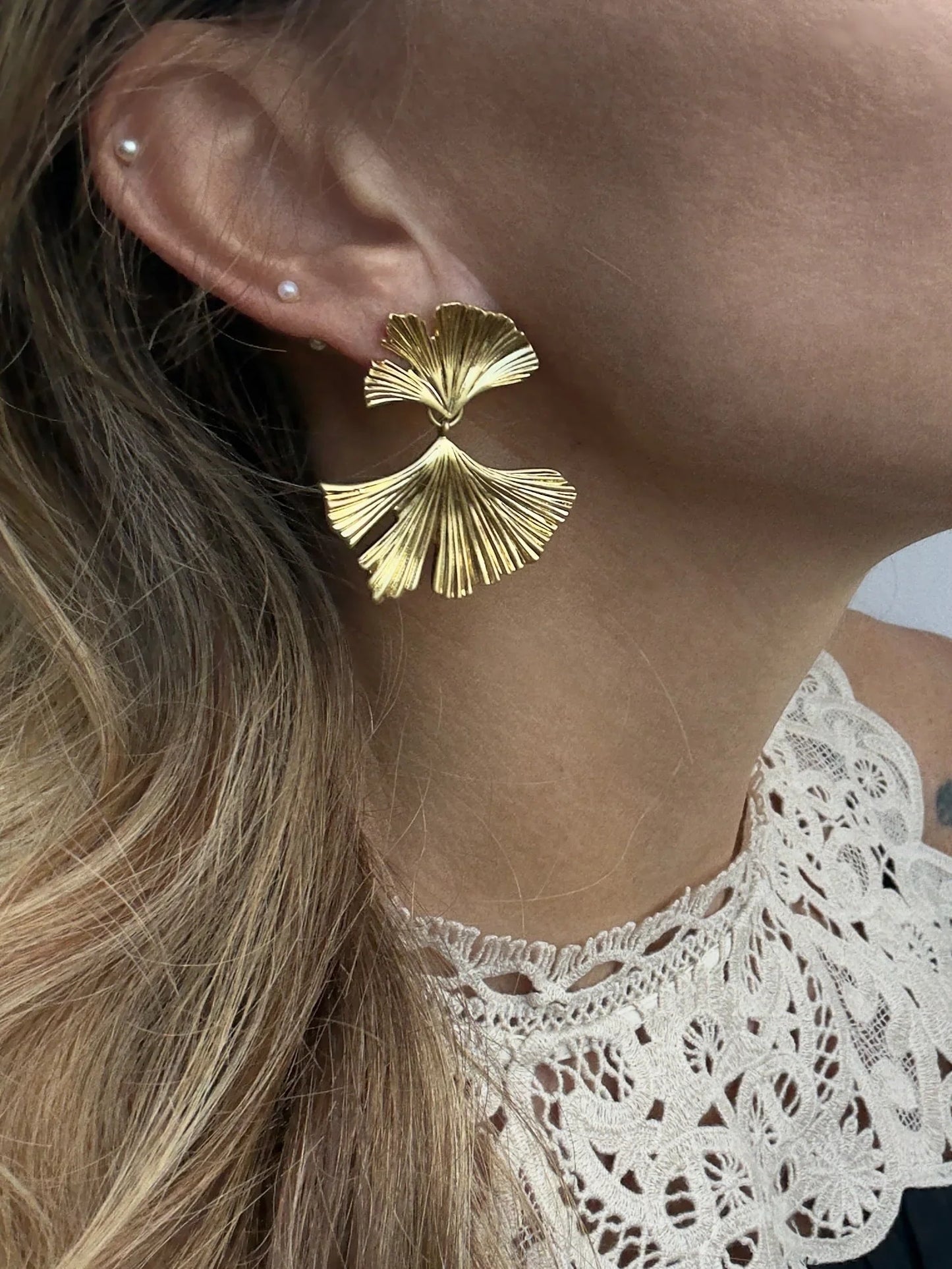 Andcopenhagen - Øreringe - 18 karat guldbelagt messing - Julia