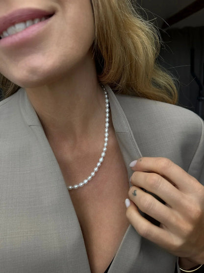 Andcopenhagen - Halskæde - 18 karat guldbelagt stainless steel - Mana Long perle