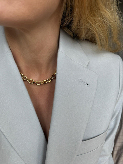 Andcopenhagen Jewelry - Halskæde - 18 karat guldbelagt rustfri stål- Bred Chunky Chain Maya