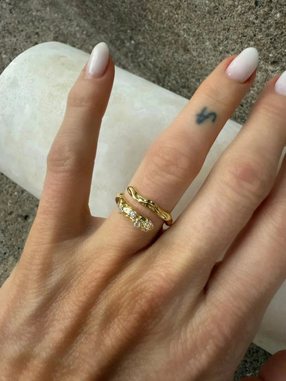 Andcopenhagen Jewelry - Ring - 18 karat guldbelagt messing  -  Maryanne