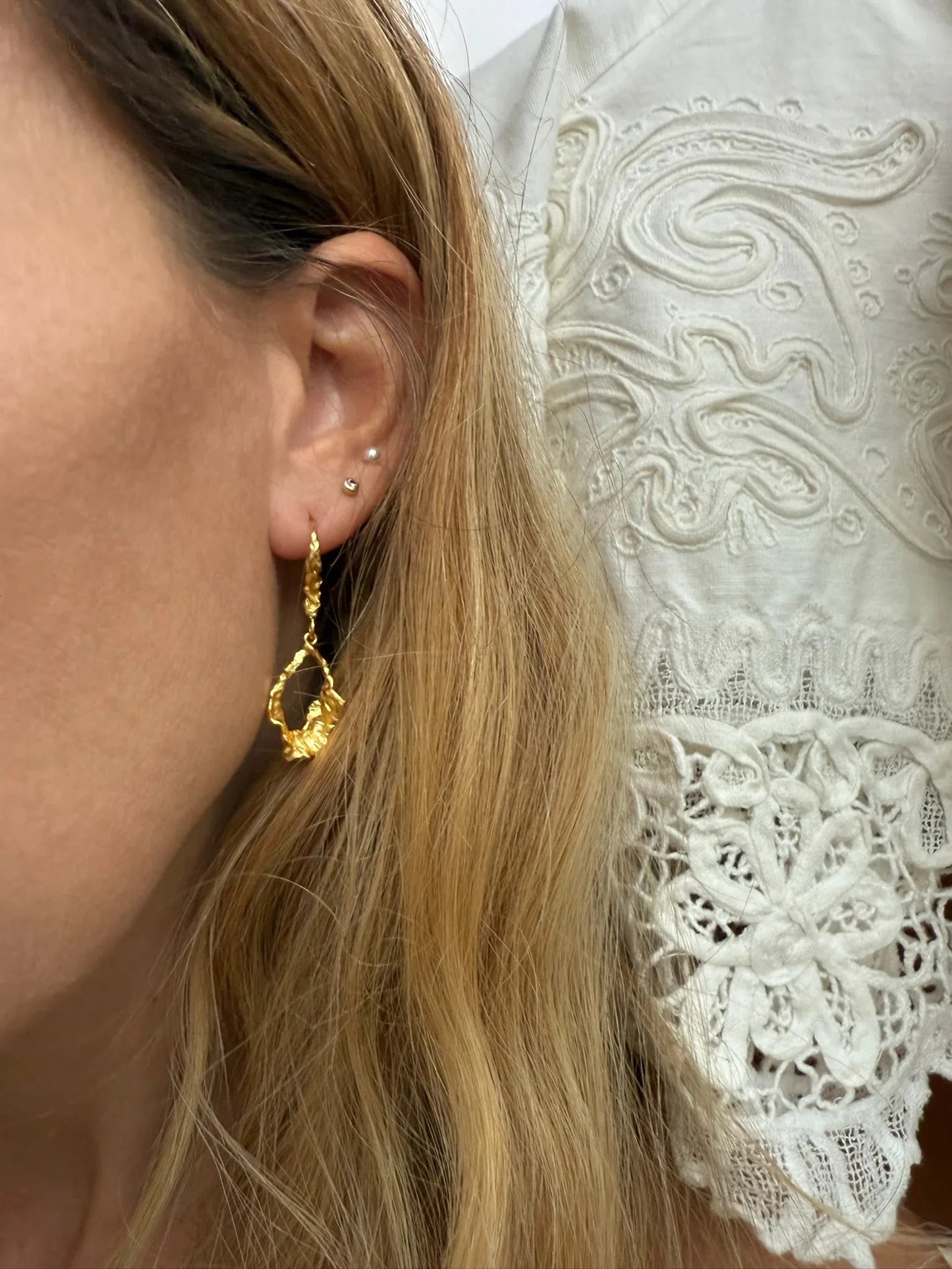 Andcopenhagen Jewelry - Øreringe - 18 karat guldbelagt 925 sterlingsølv - Mina