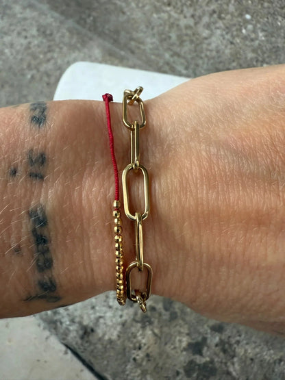 Andcopenhagen Jewelry - Armbånd - 18 karat guldbelagt  - Chunky chain Sanni