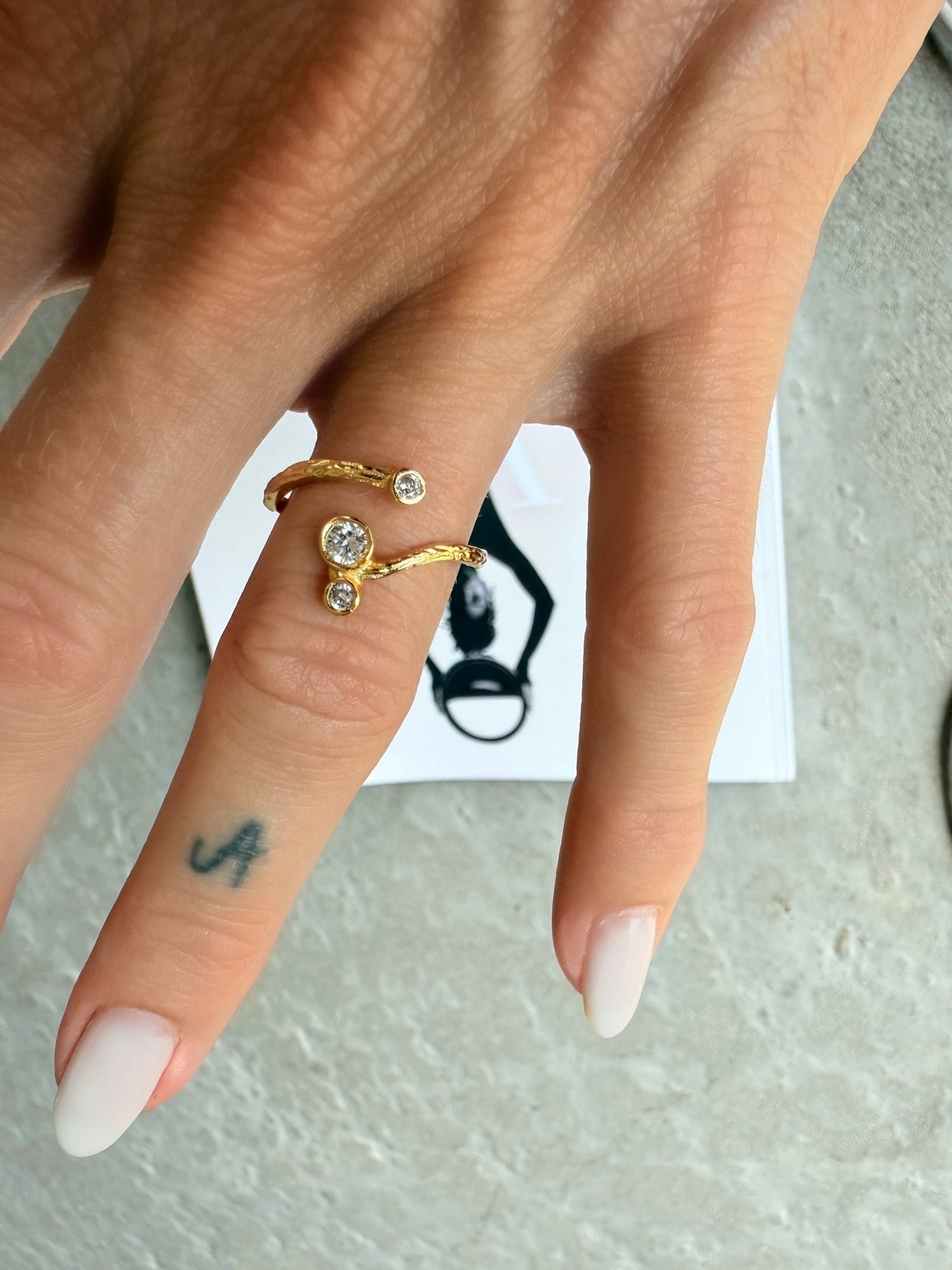 Andcopenhagen - Ring - beth - 18 karat guldbelagt -