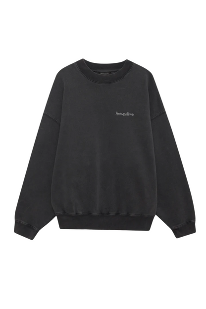 Anine Bing - Sweatshirt - Washed Black - Lyrics