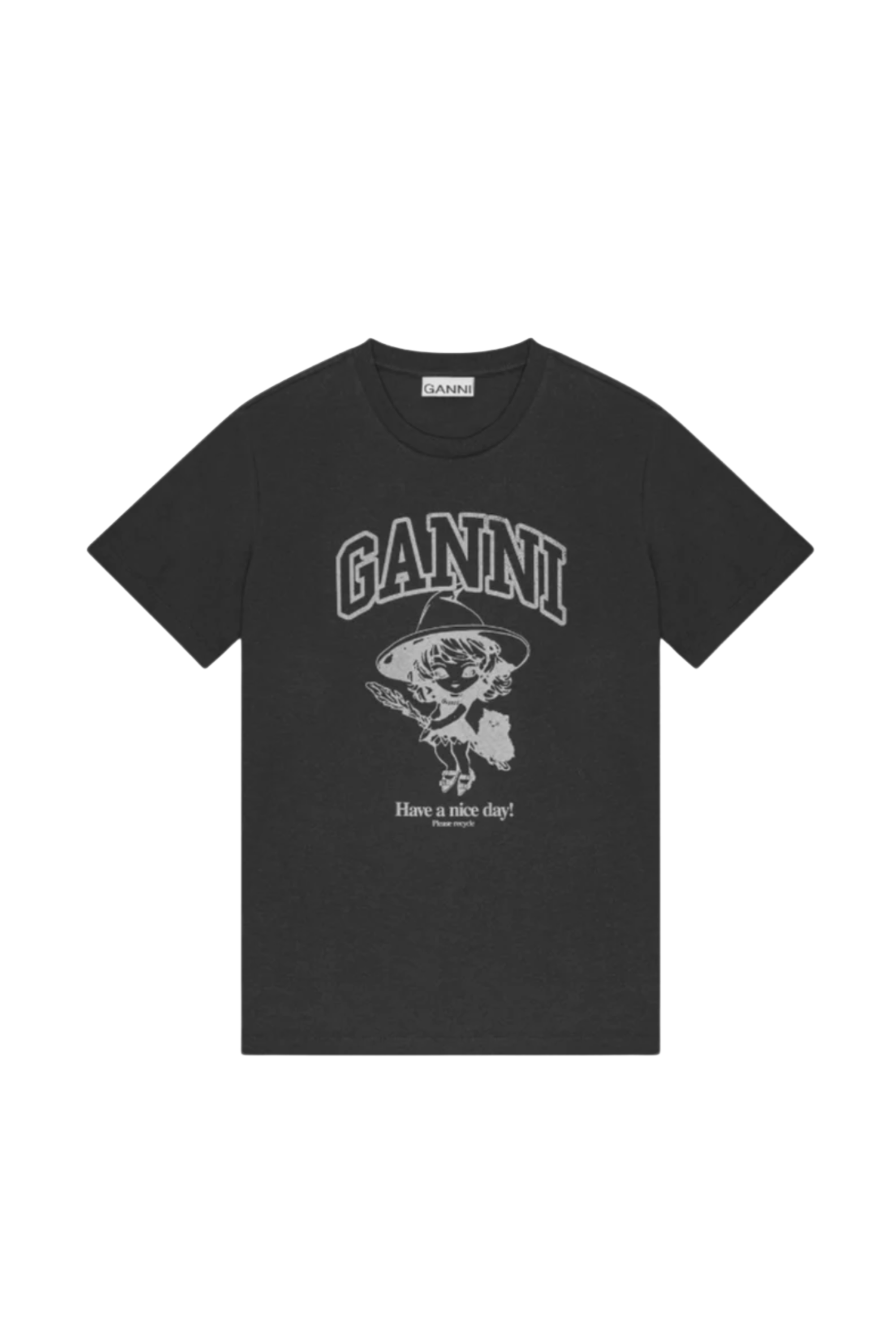 GANNI - T-shirt - Black - Witch Phantom