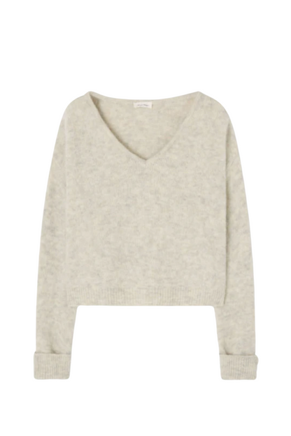 American Vintage - Strik - Powder Snow Melange - Pull East - Stilkompagniet.dk