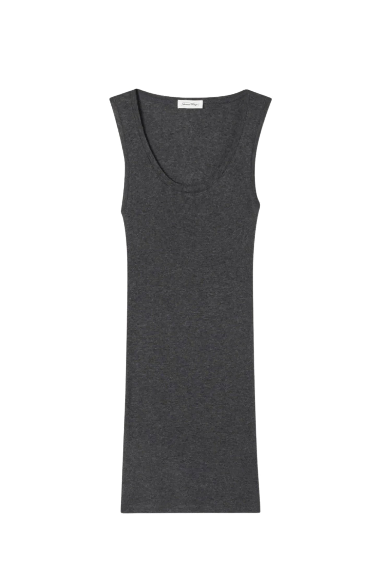 American Vintage - Tank top - Charcoal Melange - Massachusetts - Stilkompagniet.dk