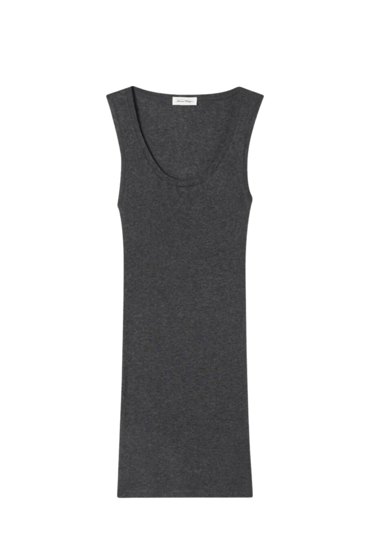 American Vintage - Tank top - Charcoal Melange - Massachusetts - Stilkompagniet.dk