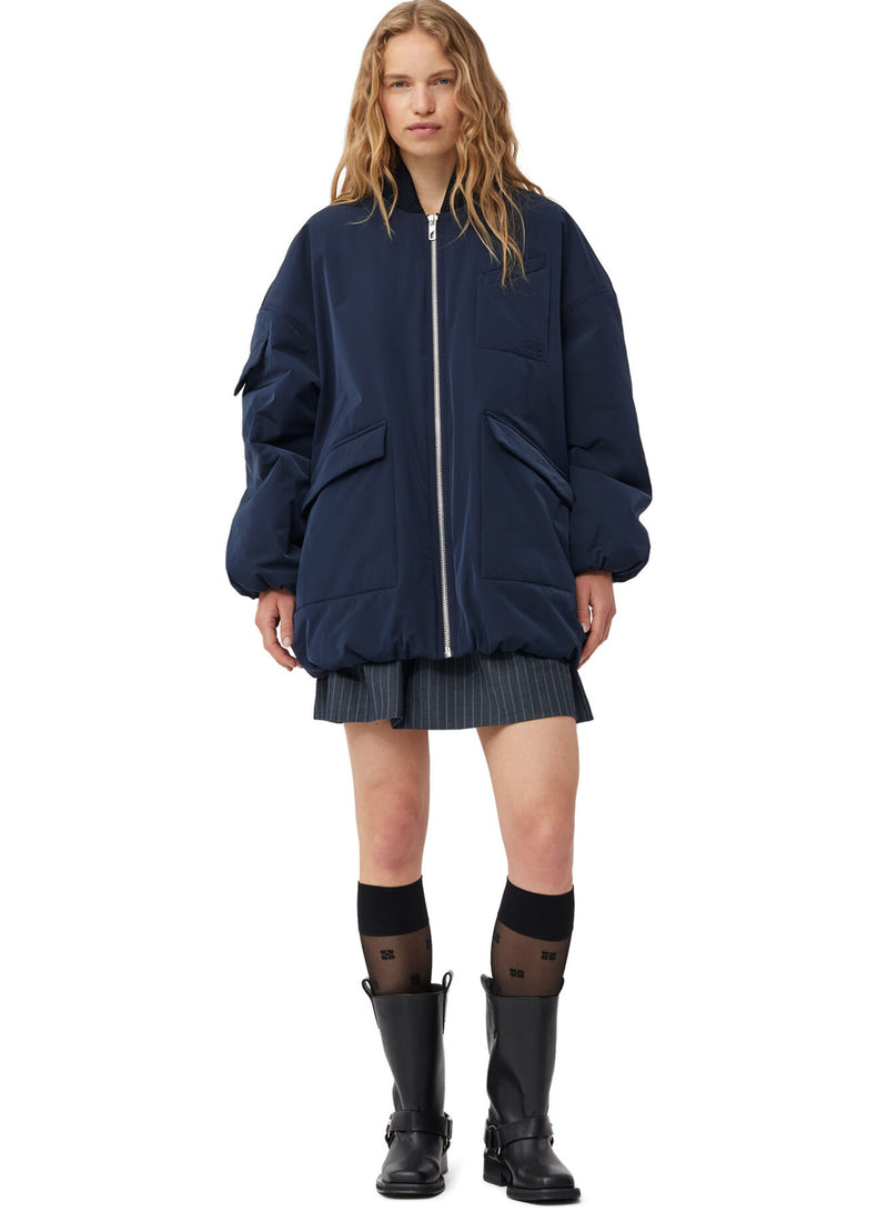 Ganni - Støvler  -Sort - Mid Shaft Biker Boots