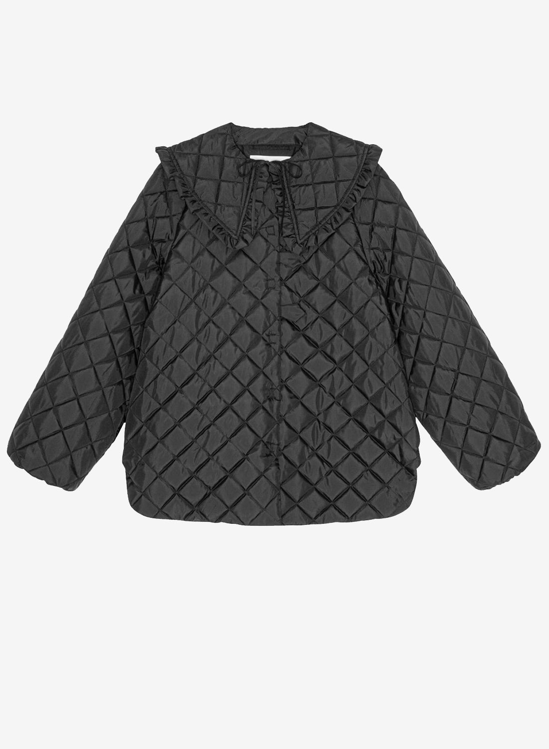 Ganni Ripstop Quilt Jacket Black