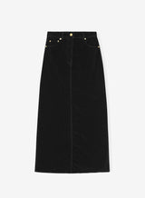 Ganni Washed Corduroy Long Skirt