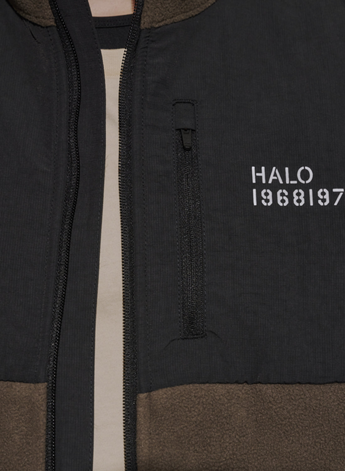 Halo - Fleece jakke -  Major Brown - Blocked Zip Fleece