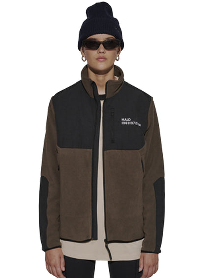 Halo - Fleece jakke -  Major Brown - Blocked Zip Fleece