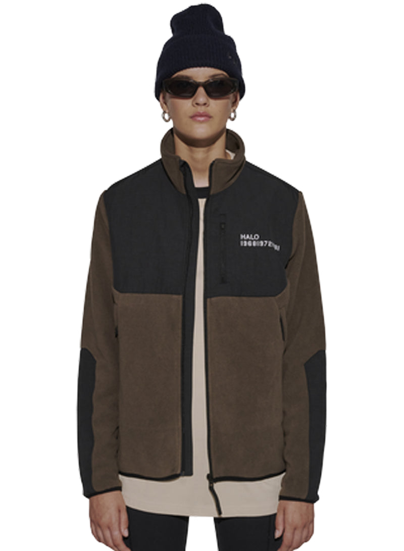 Halo - Fleece jakke -  Major Brown - Blocked Zip Fleece