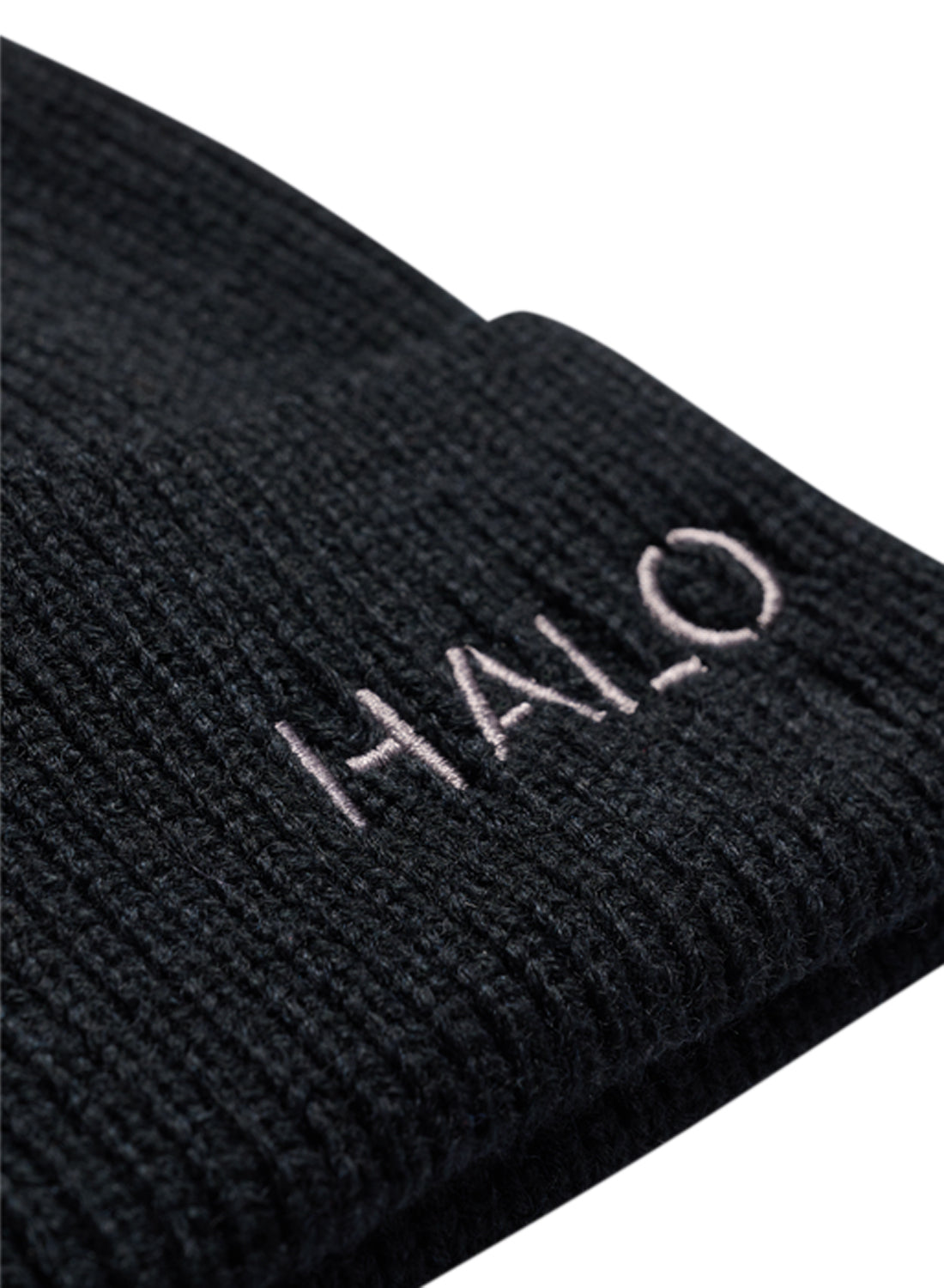 Halo Wool Mix Beanie Black