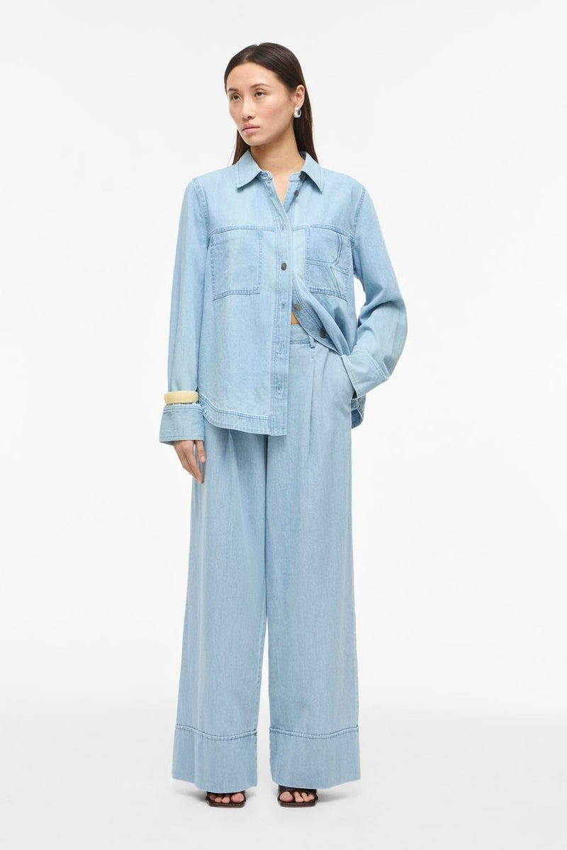 Rouge Edit - Bukser - Light Blue Denim - Francie