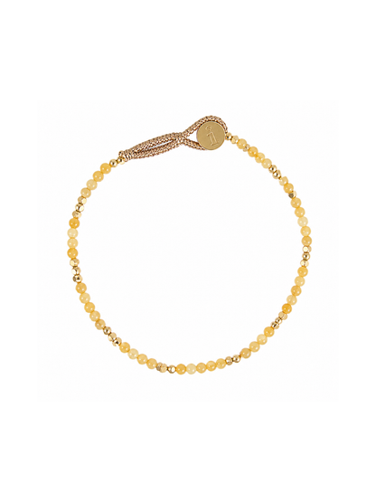 IBU Jewels - Armbånd - Yellow Jade - Lulu Liv - AQ27