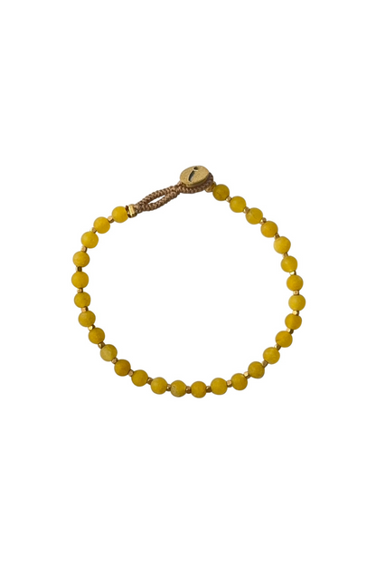 IBU Jewels - Armbånd - Yellow Jaden - Bo Round