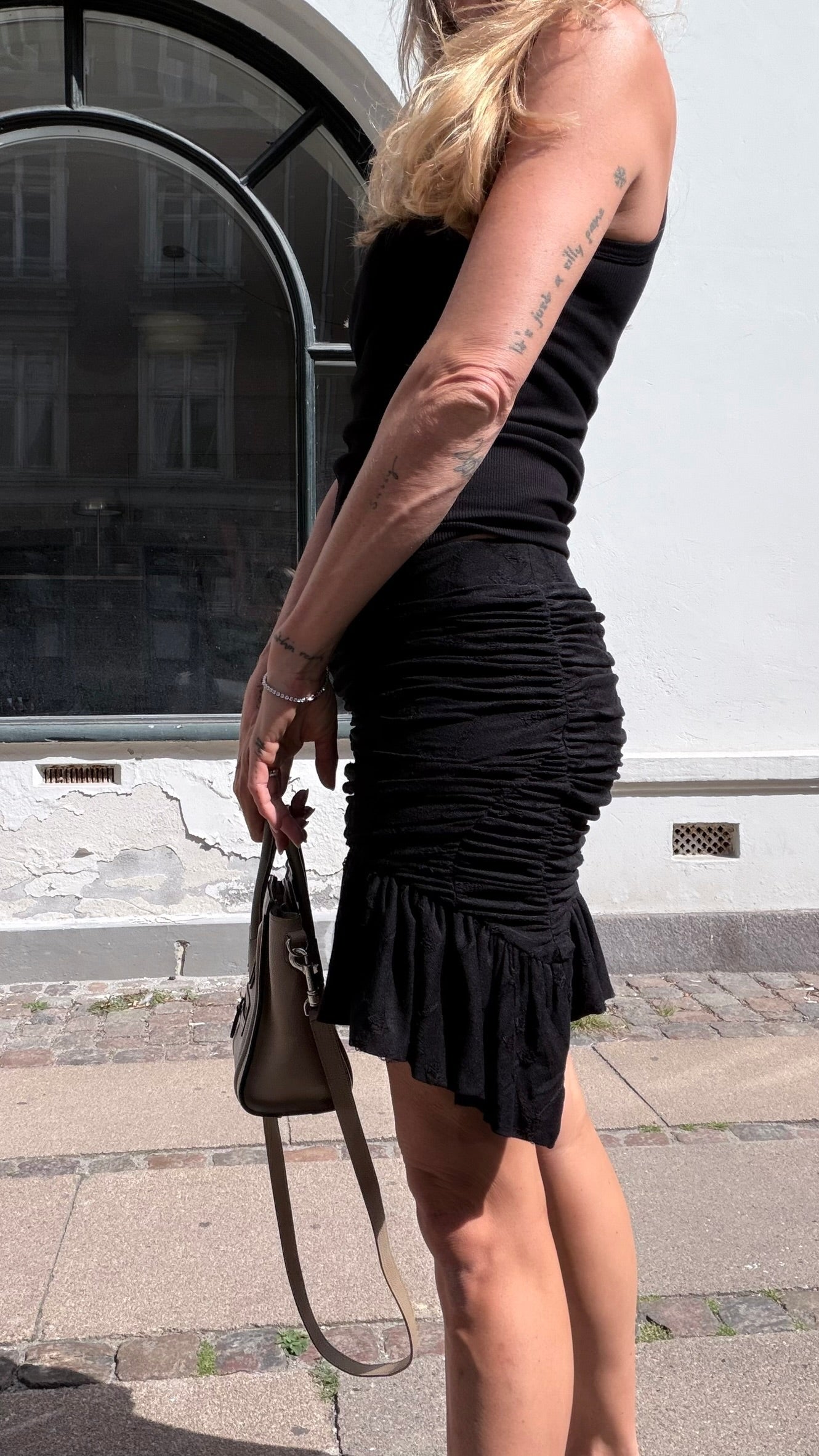 IRO - Nederdel - Sort - Hibiscus skirt