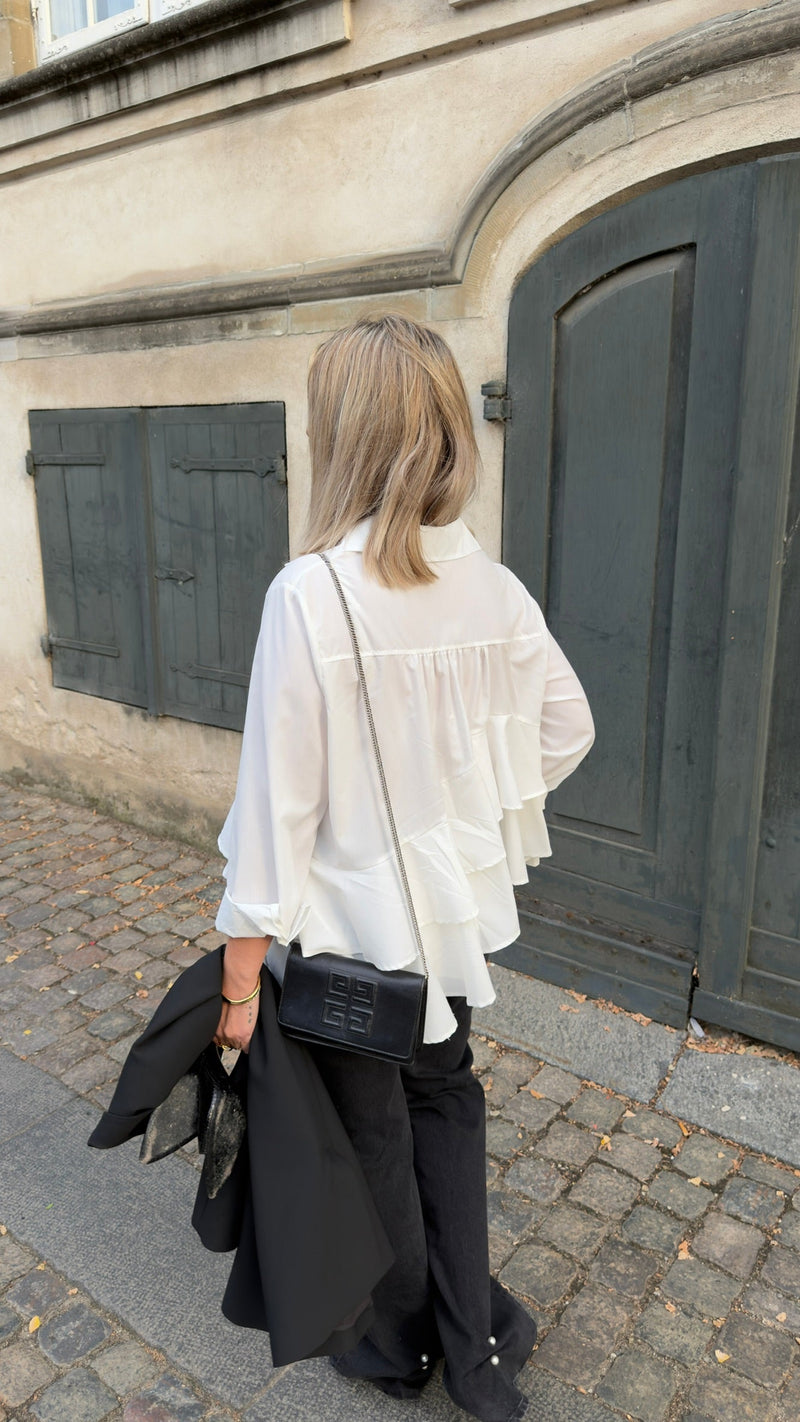Givenchy - 4G Leather Chain Crossbody - sort skuldertaske - secondhand