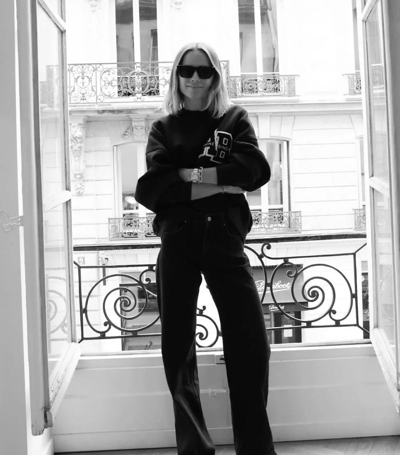 Anine Bing - Sweatshirt - Black - Miles Letterman