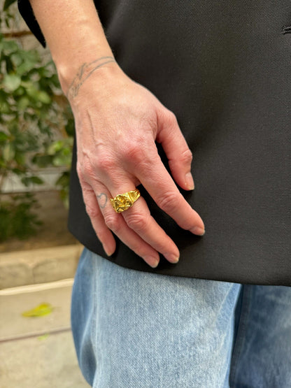 Andcopenhagen - Ring - 18 karat guldbelagt 925 sterlingsølv - Arlinda